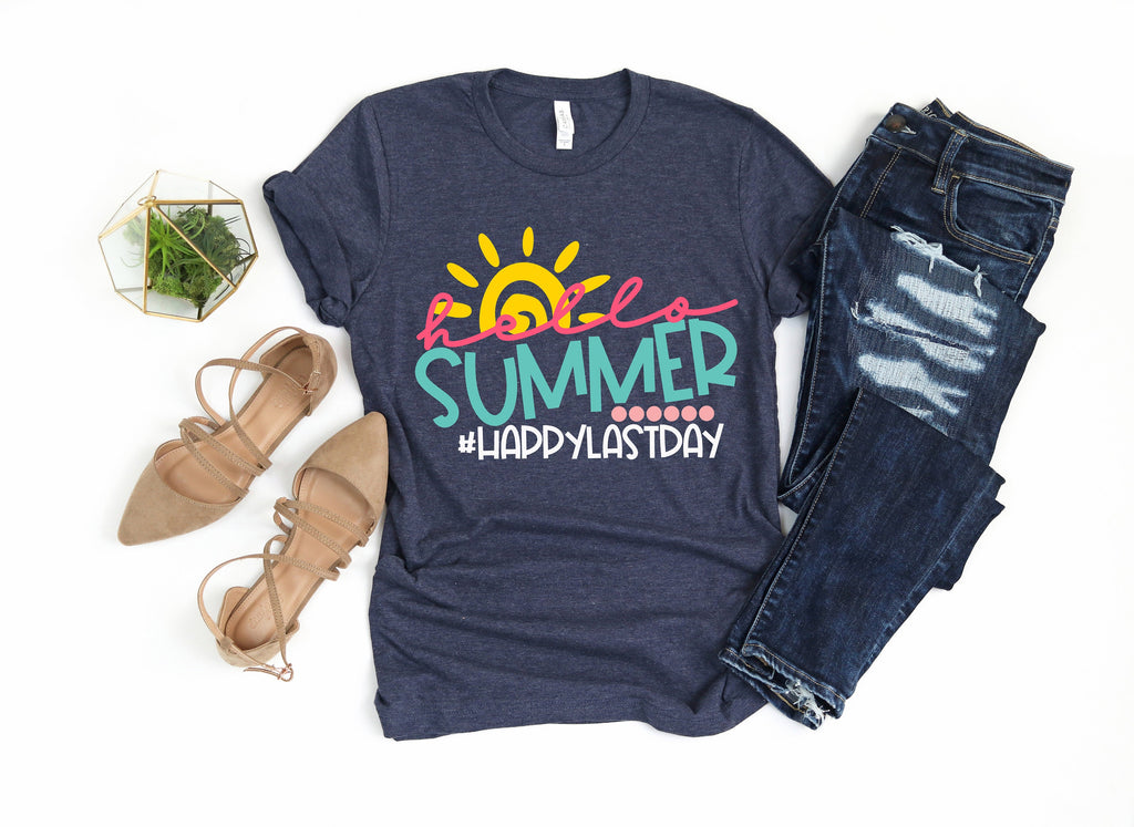 Hello Summer T-Shirt: Happy Last Day of School, End of Year