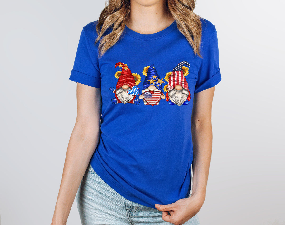 Patriotic Gnome Shirt: USA Gnomies 4th of July Gift