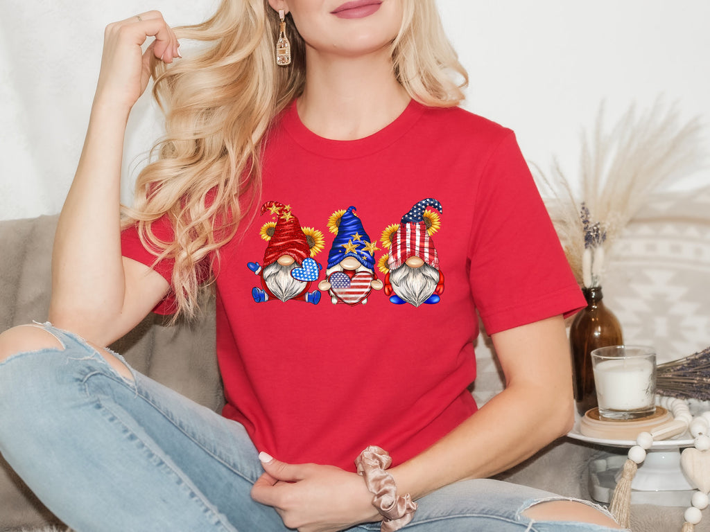 Patriotic Gnome Shirt: USA Gnomies 4th of July Gift