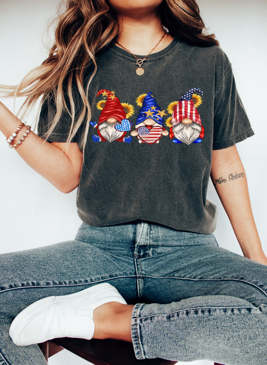 Patriotic Gnome Shirt: USA Gnomies 4th of July Gift