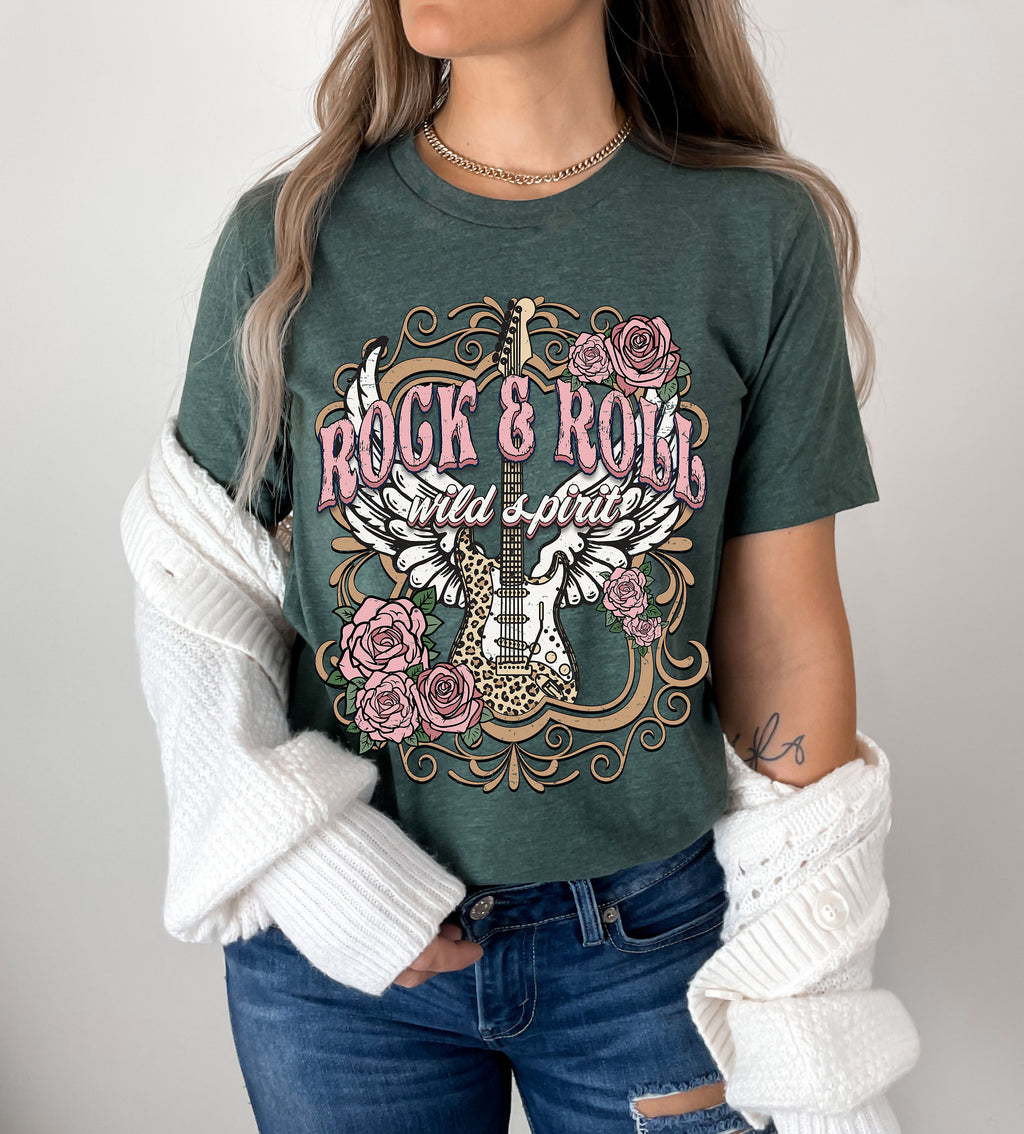 Custom Rock n Roll T-shirt: Vintage Guitar Tee, Music Lover Gift