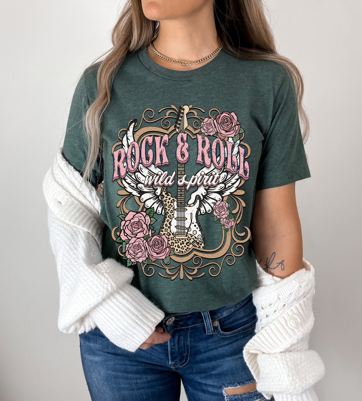Custom Rock n Roll T-shirt: Vintage Guitar Tee, Music Lover Gift