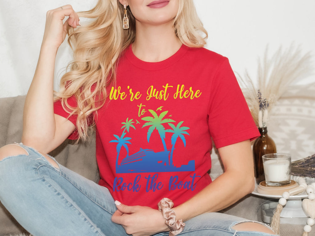 Rock The Boat Cruise T-Shirt: Matching Group Travel Tee