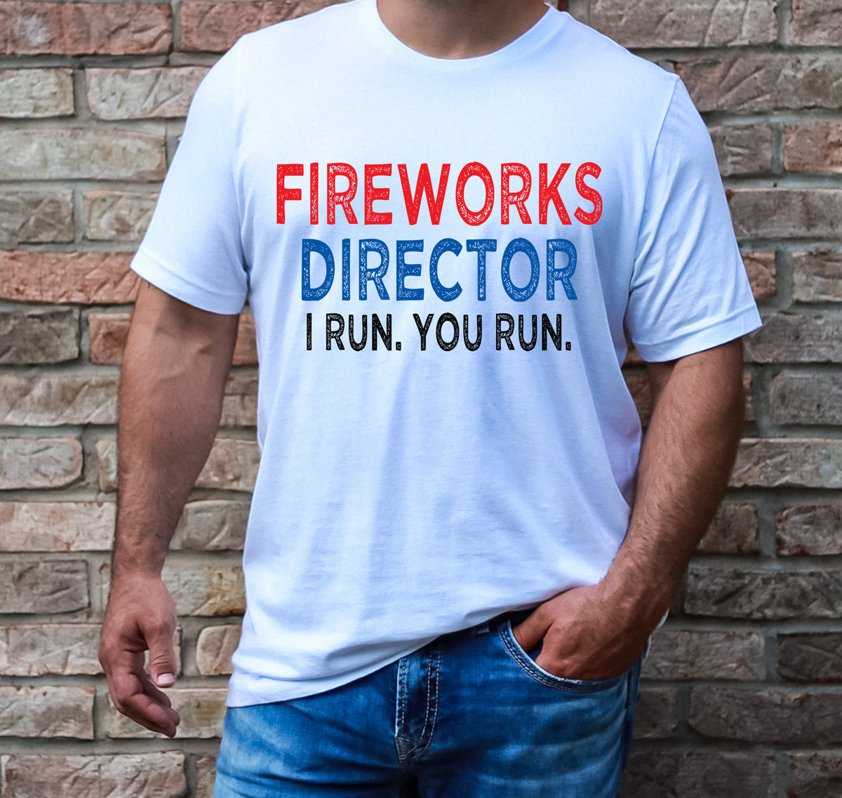 Fireworks Director T-Shirt, Stars and Stripes, 4th of July Shirt