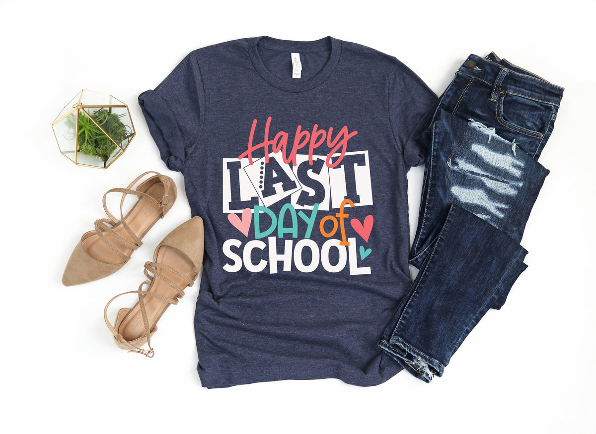 Happy Last Day of School T-Shirt: Hello Summer End of Year Tee