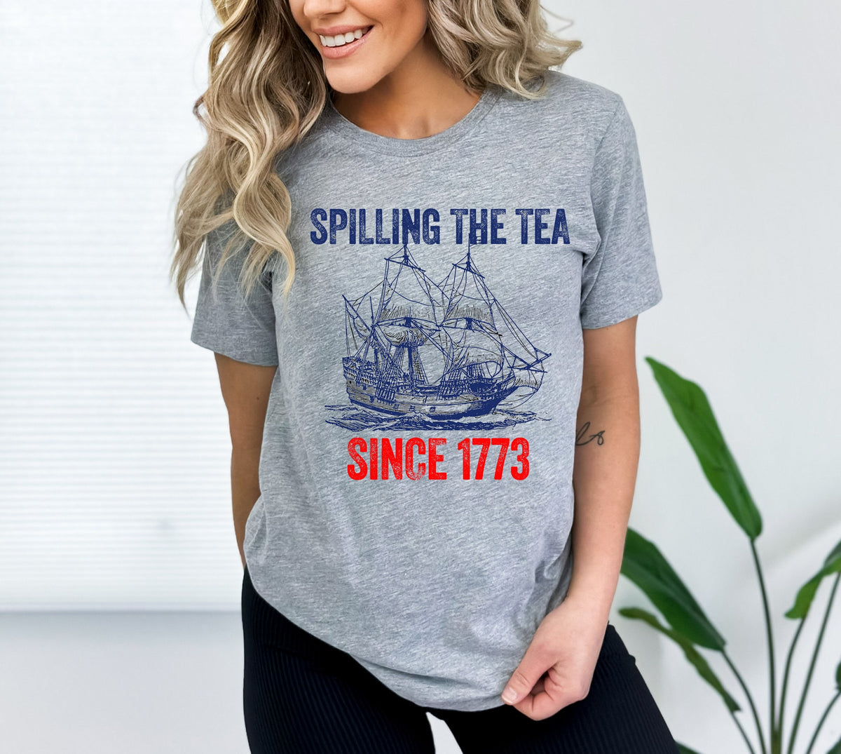 Spilling The Tea Since 1773 Shirt - Patriotic USA Tee