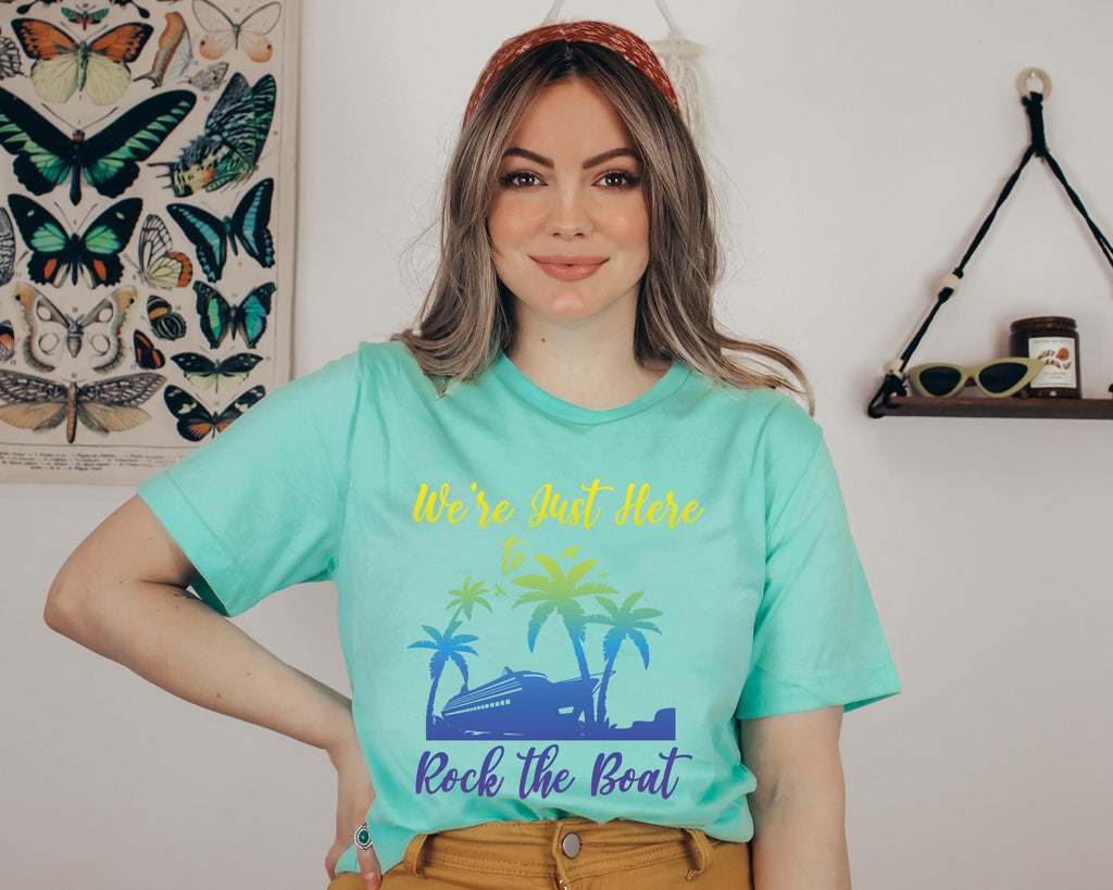 Rock The Boat Cruise T-Shirt: Matching Group Travel Tee