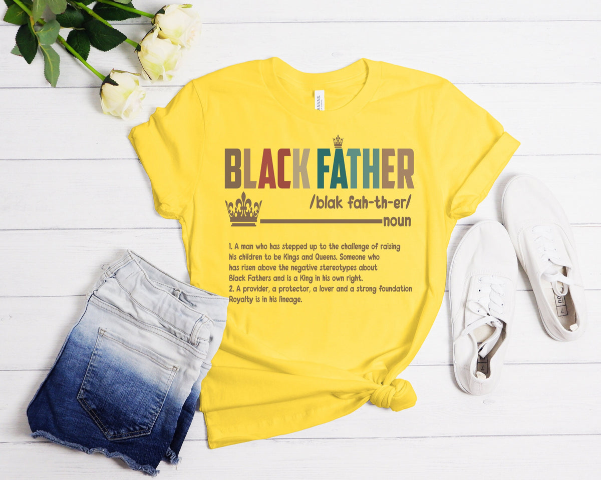 Black Father Definition Shirt, Father's Day Gift