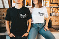 Matching Dad and Mom Est. T-Shirts: New Parent Gift Set