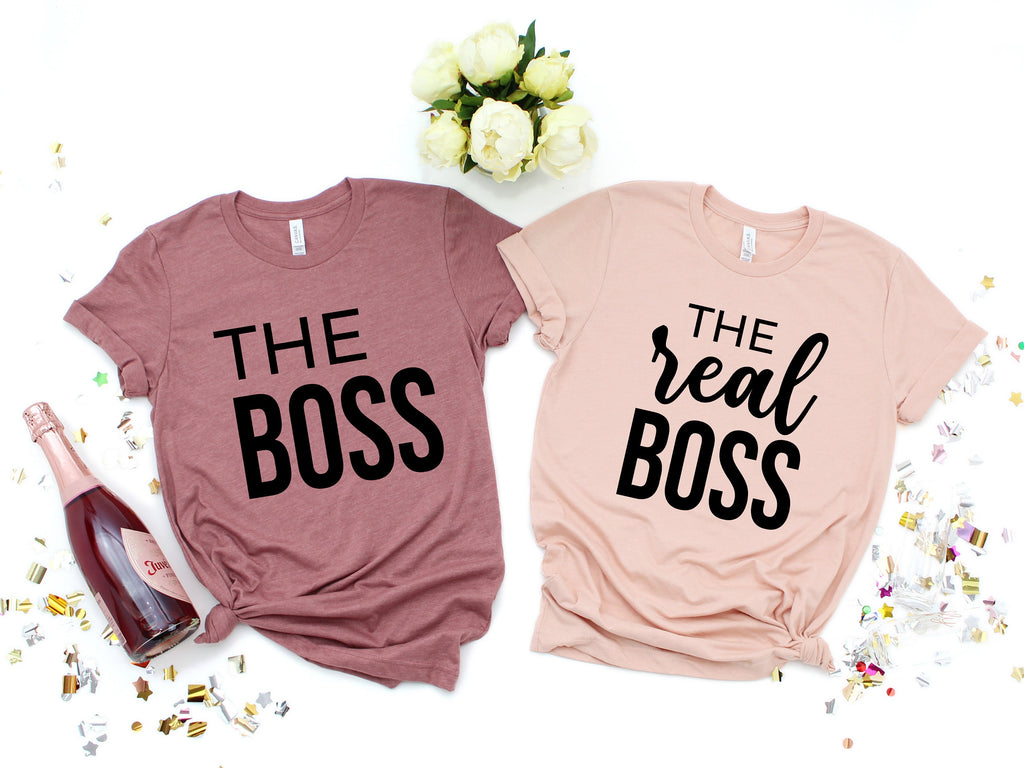 The Boss Matching Family T-Shirt Set, Funny Father's Day Gift