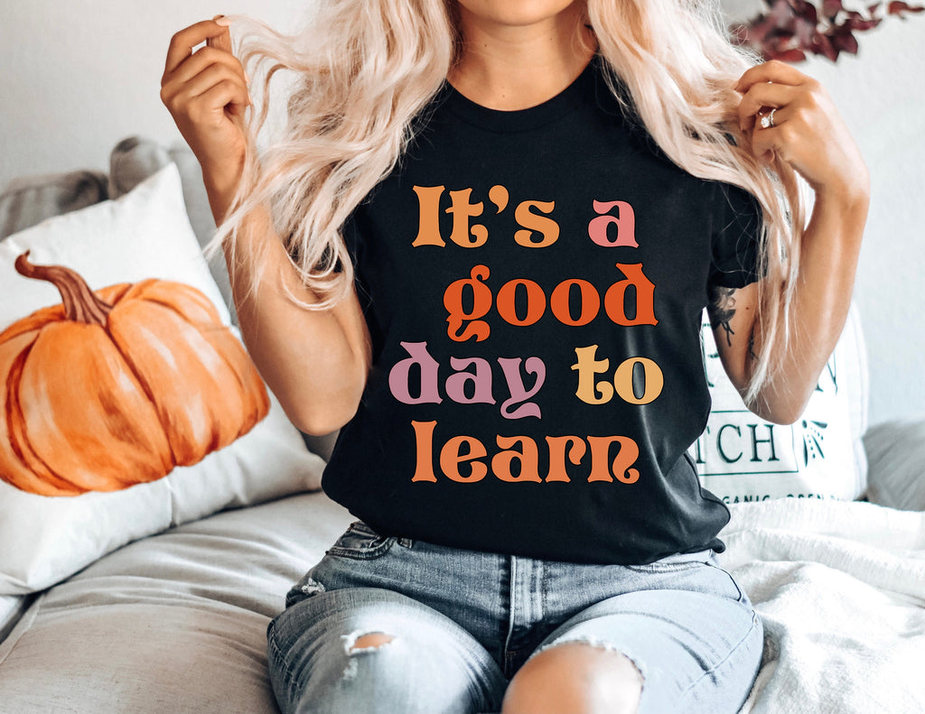 Retro Teacher Shirt: Good Day to Learn, Teach Love Inspire