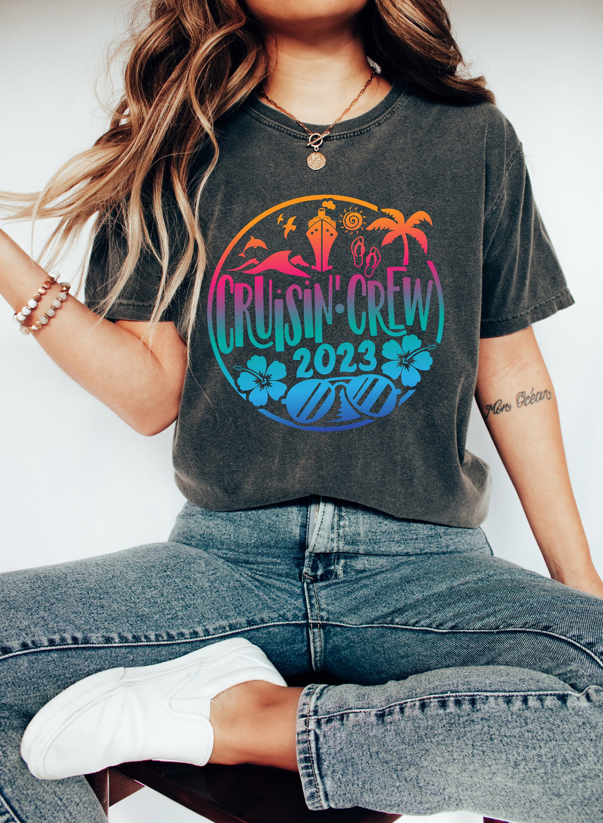 Matching Family Cruise Shirt: Cruisin' Crew 2023
