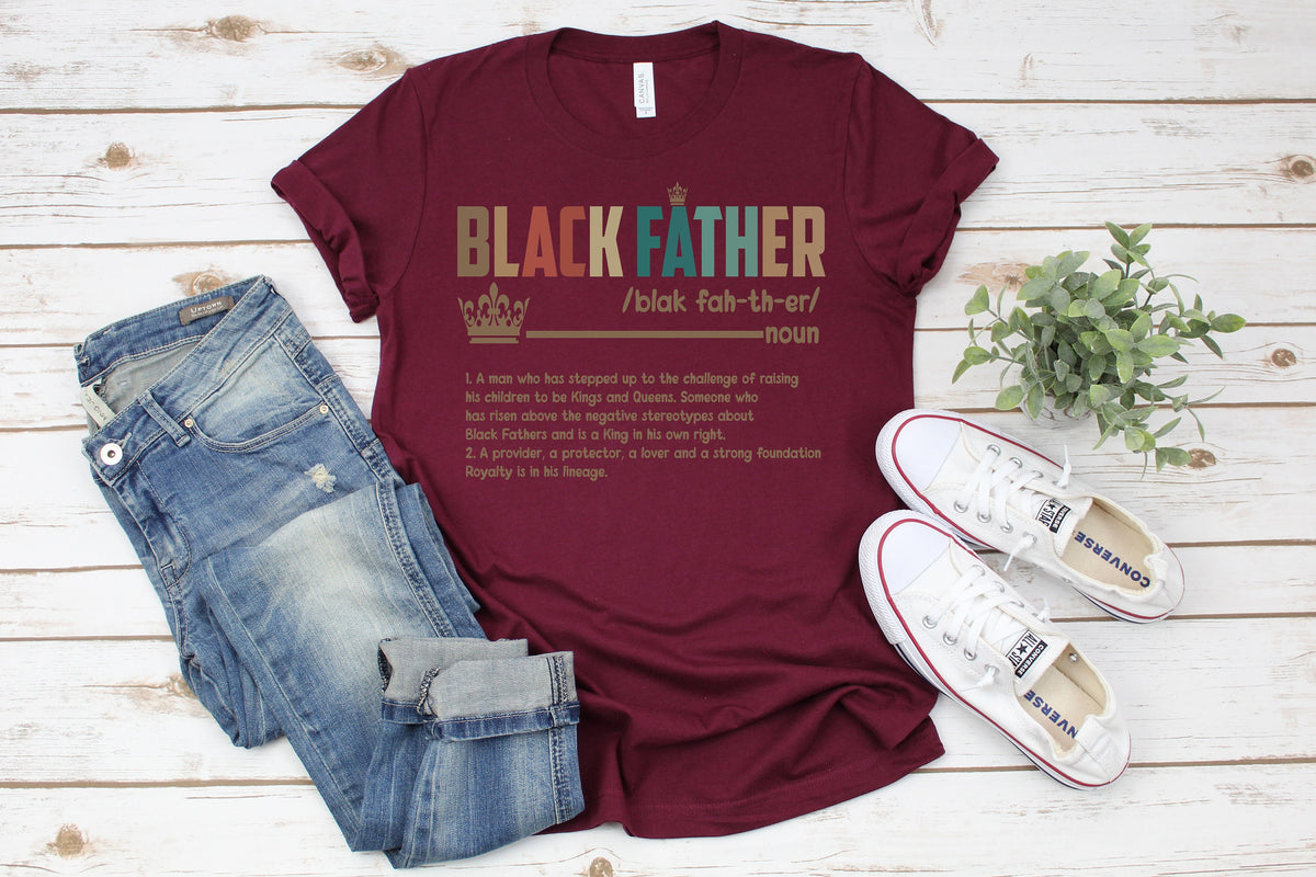 Black Father Definition Shirt, Father's Day Gift