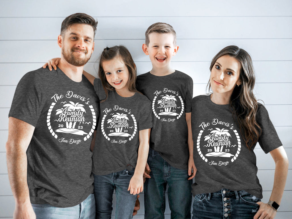 Beach Family Reunion Shirt: Palm Tree Reunited Design