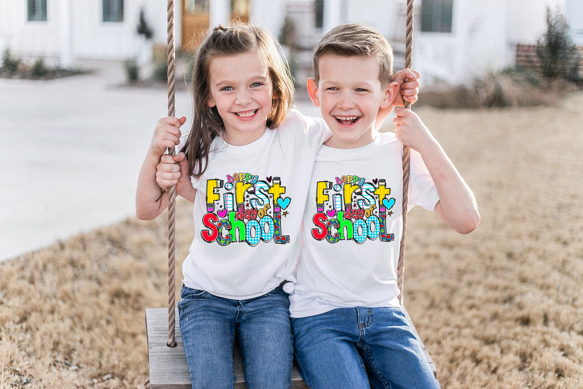 Happy First Day of School T-Shirt: Teacher Back to School Shirt