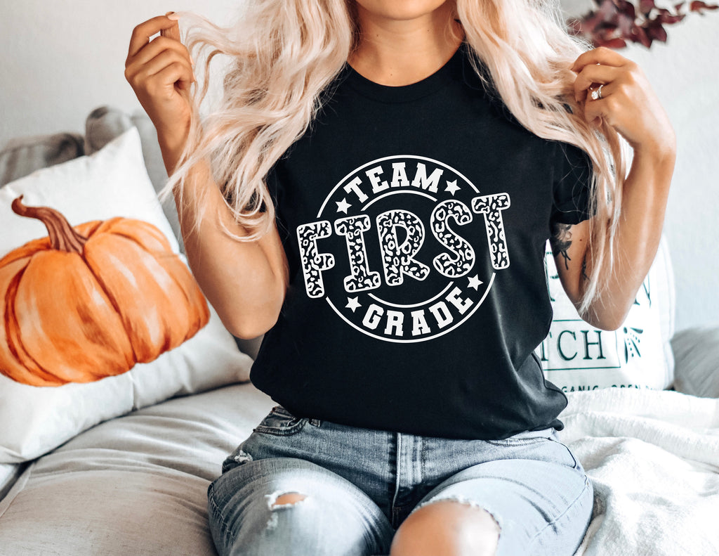 Team First Grade Teacher Shirt: Back to School T-Shirt