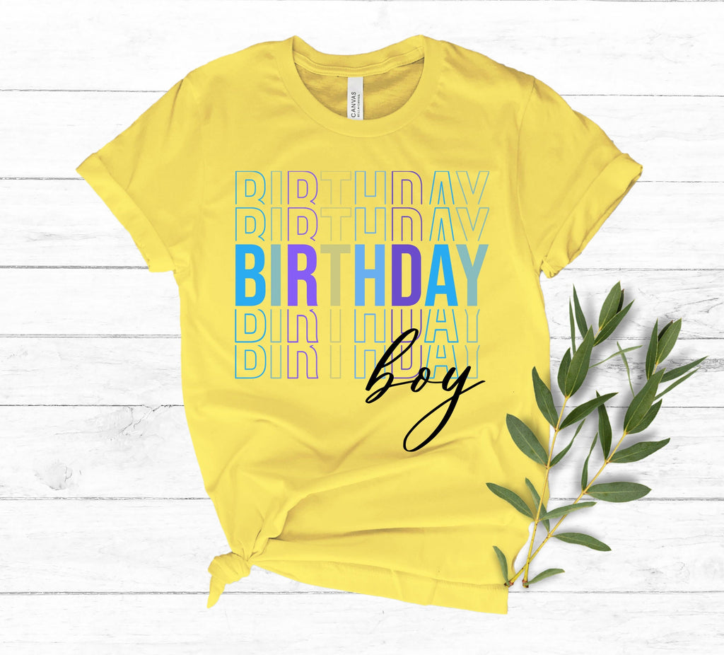 Birthday Boy Shirt: Men's Birthday Party Squad Tee