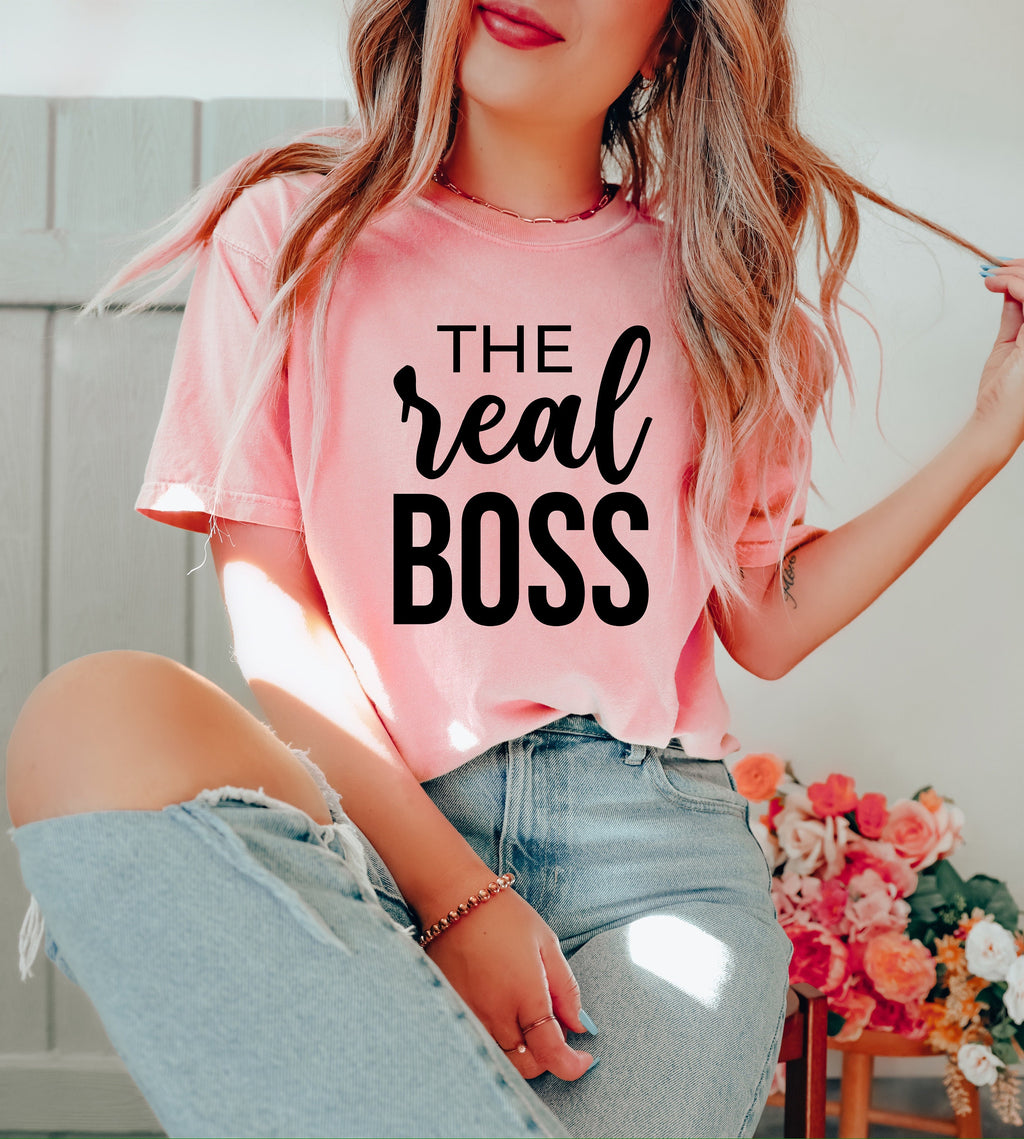 The Boss Matching Family T-Shirt Set, Funny Father's Day Gift