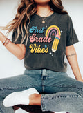 First Grade Vibes Teacher Shirt - Back To School Tee