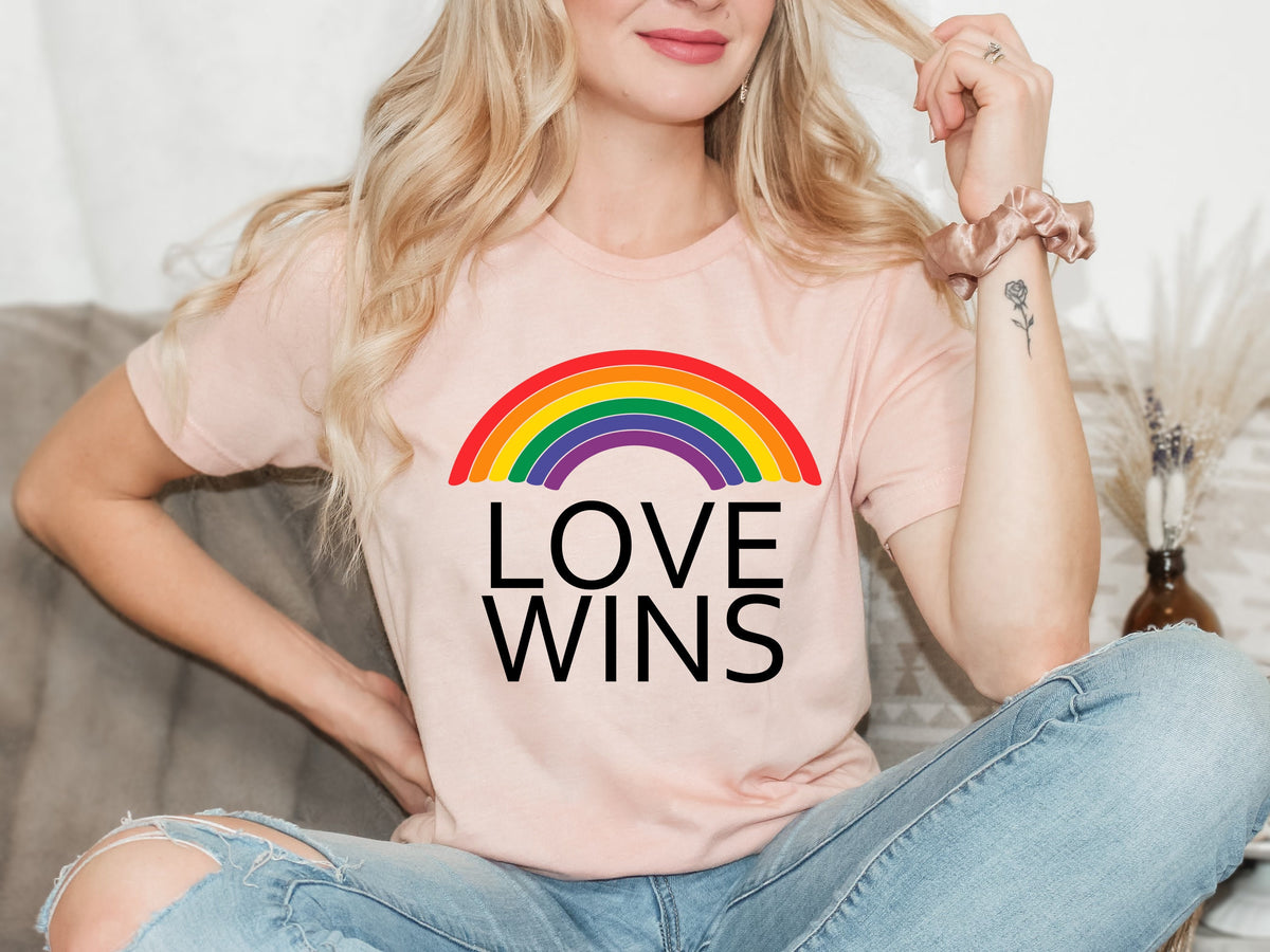 Love Wins Rainbow Shirt: LGBTQIA Pride Tee