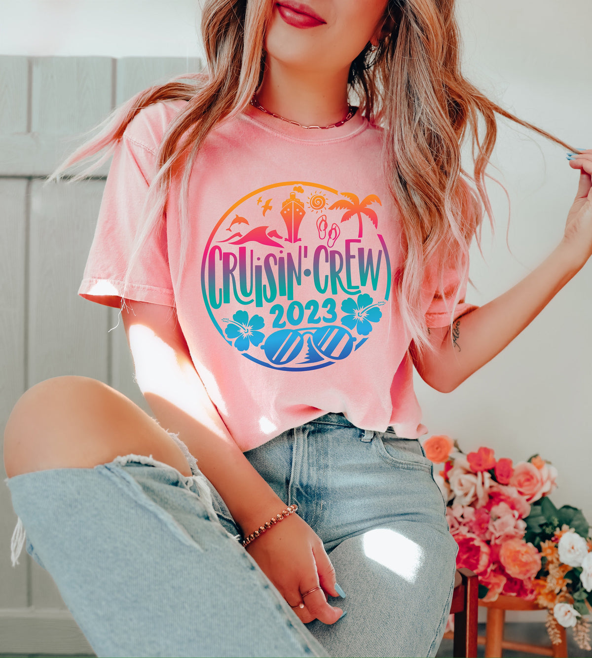 Matching Family Cruise Shirt: Cruisin' Crew 2023