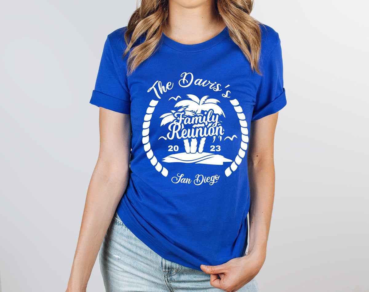 Beach Family Reunion Shirt: Palm Tree Reunited Design