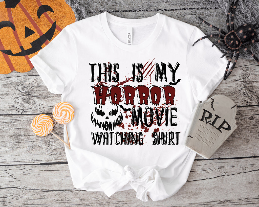 Halloween Horror Movie Watching Shirt: Spooky Season Tee