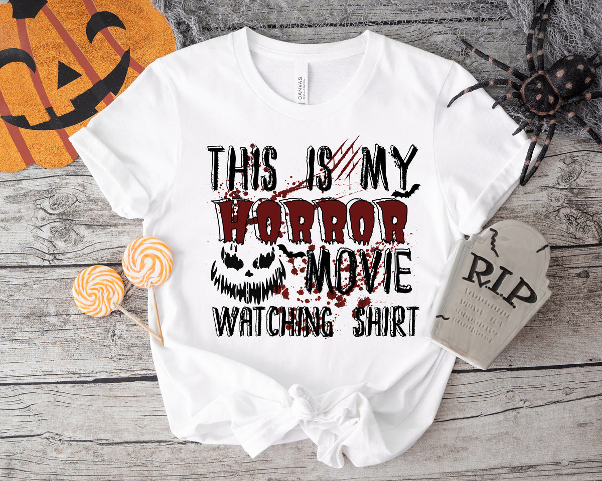 Halloween Horror Movie Watching Shirt: Spooky Season Tee
