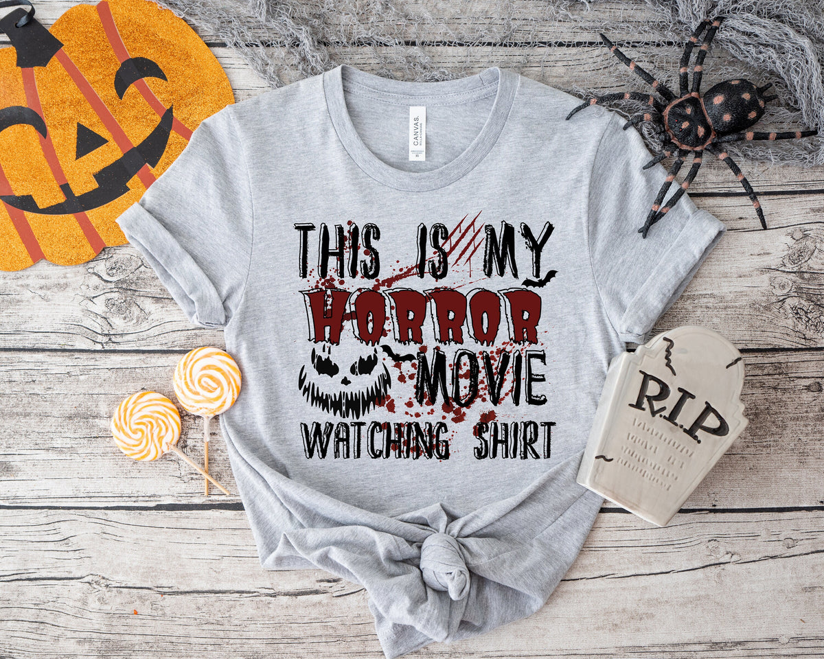 Halloween Horror Movie Watching Shirt: Spooky Season Tee