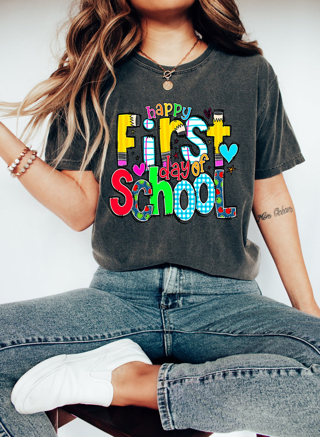 Happy First Day of School T-Shirt: Teacher Back to School Shirt