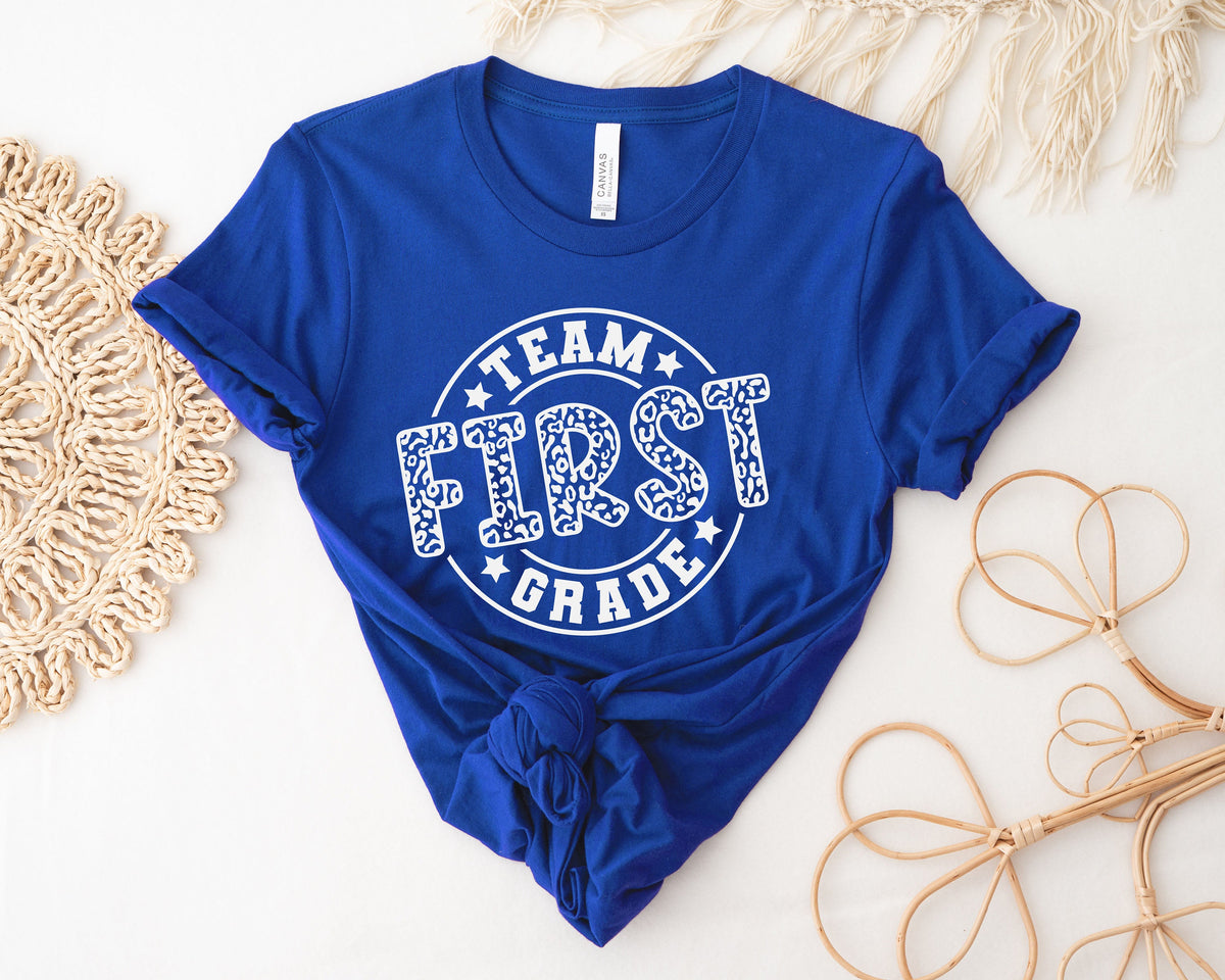 Team First Grade Teacher Shirt: Back to School T-Shirt