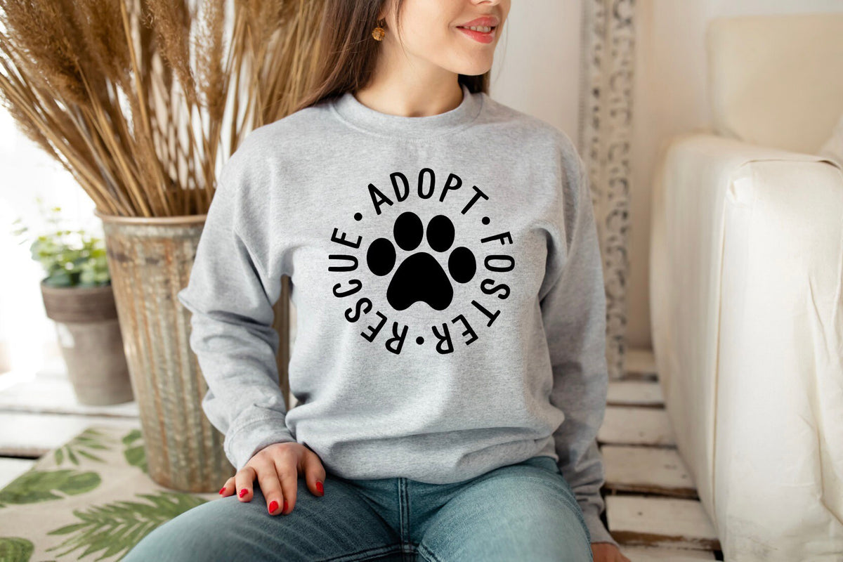 Rescue Dog Paw Shirt: Adopt Foster Animal Tee