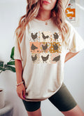 Floral Chicken Shirt: 4H Farm Egg Humor Tee