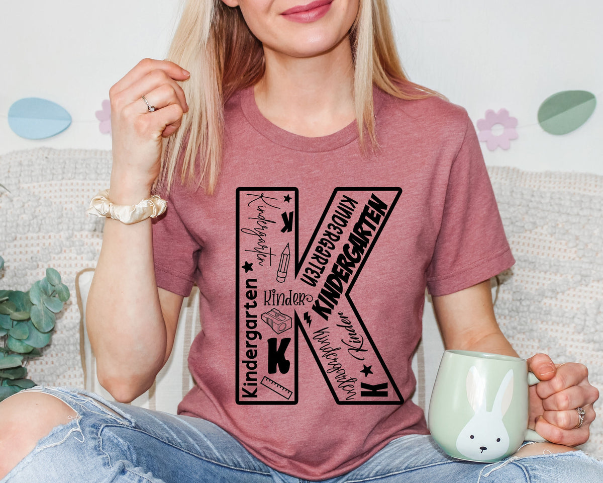 Kindergarten Teacher Shirt: Back To School Tee