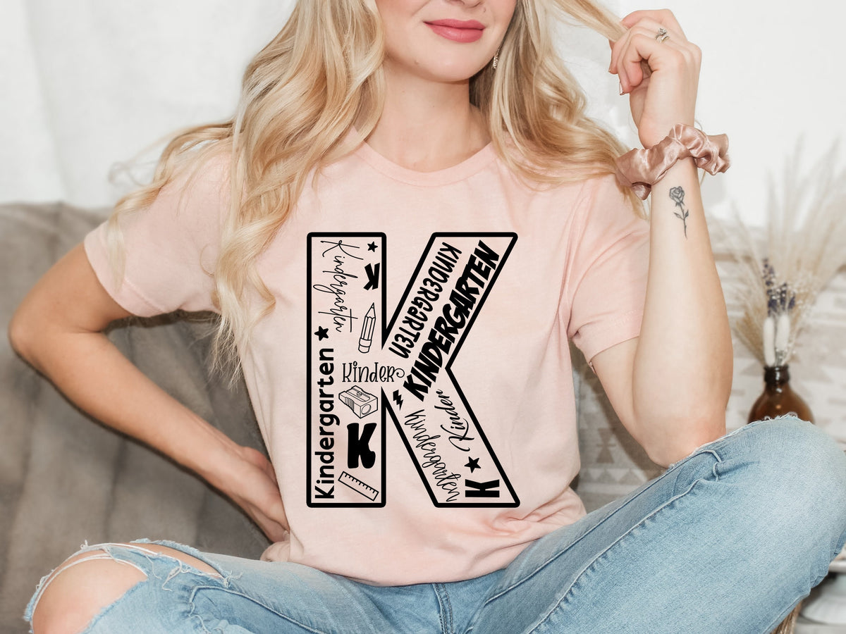 Kindergarten Teacher Shirt: Back To School Tee