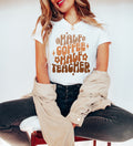 Half Coffee Half Teacher Shirt, Funny Teacher Gift