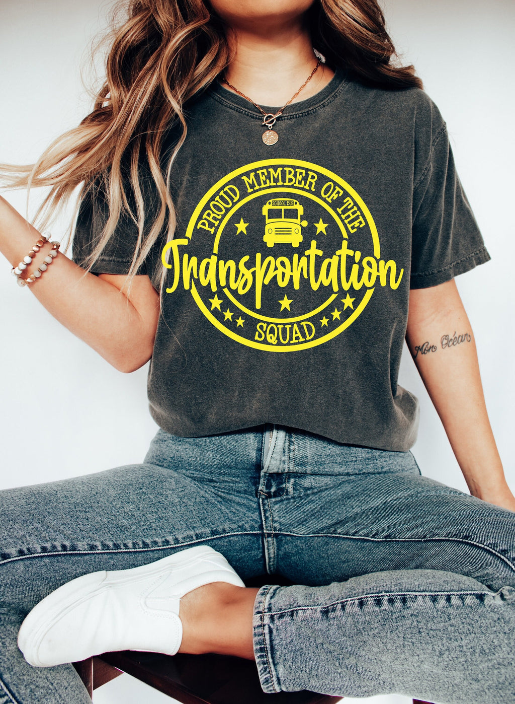 Transportation Squad T-Shirt: School Bus Driver Tee