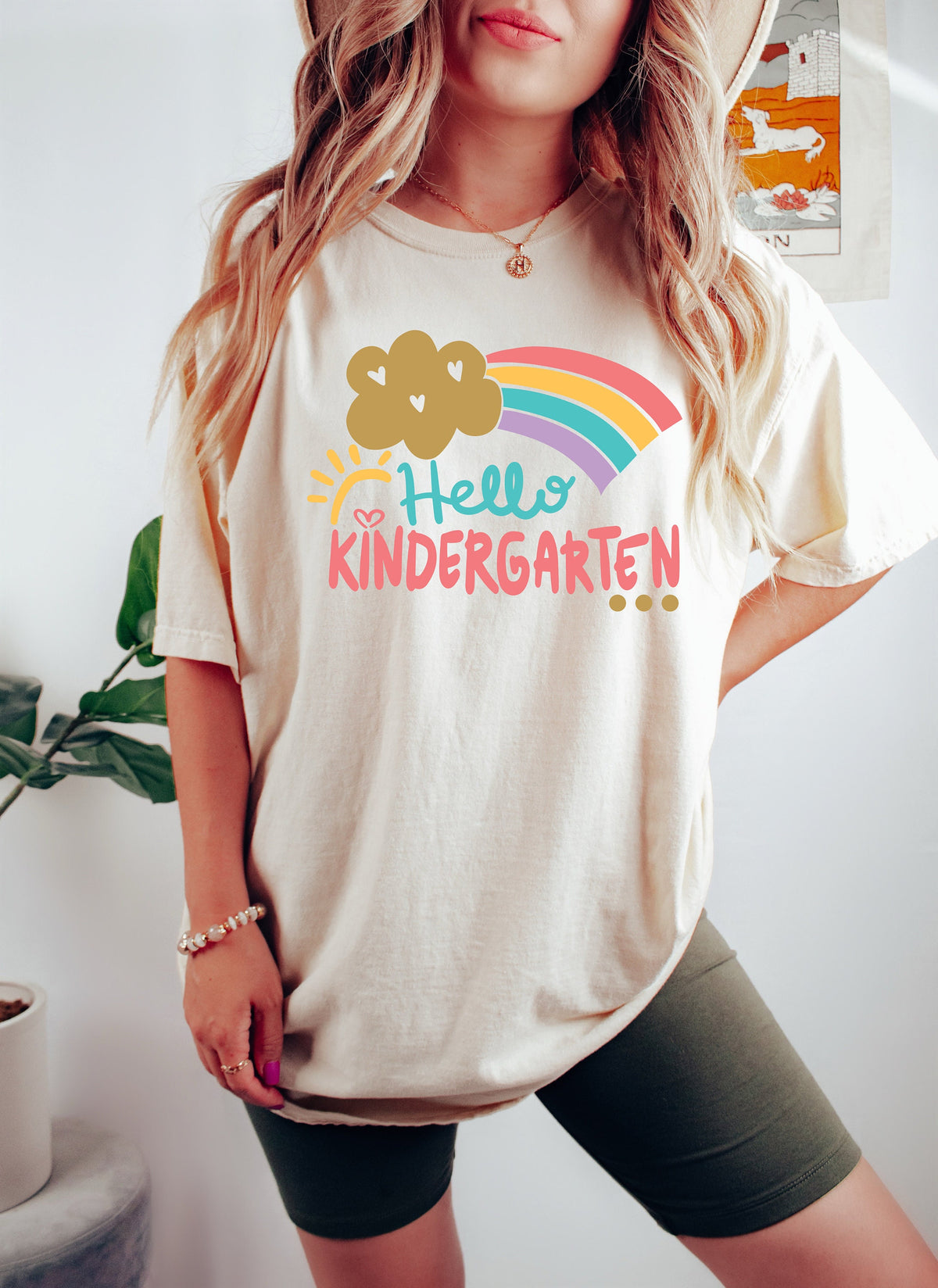 Hello Kindergarten Rainbow Shirt - Back To School Tee