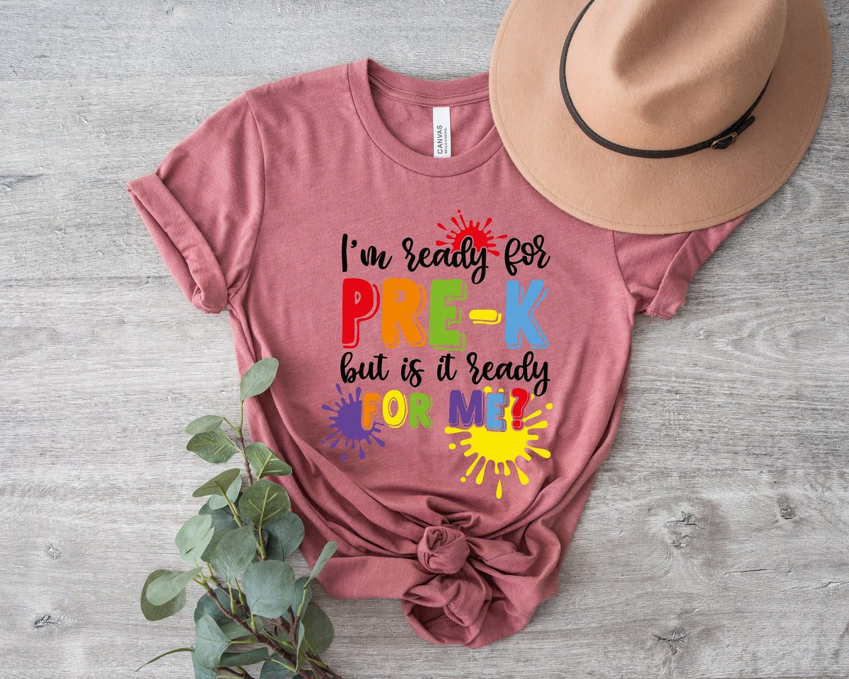 Kindergarten Shirt: Back To School T-Shirt, First Day of School
