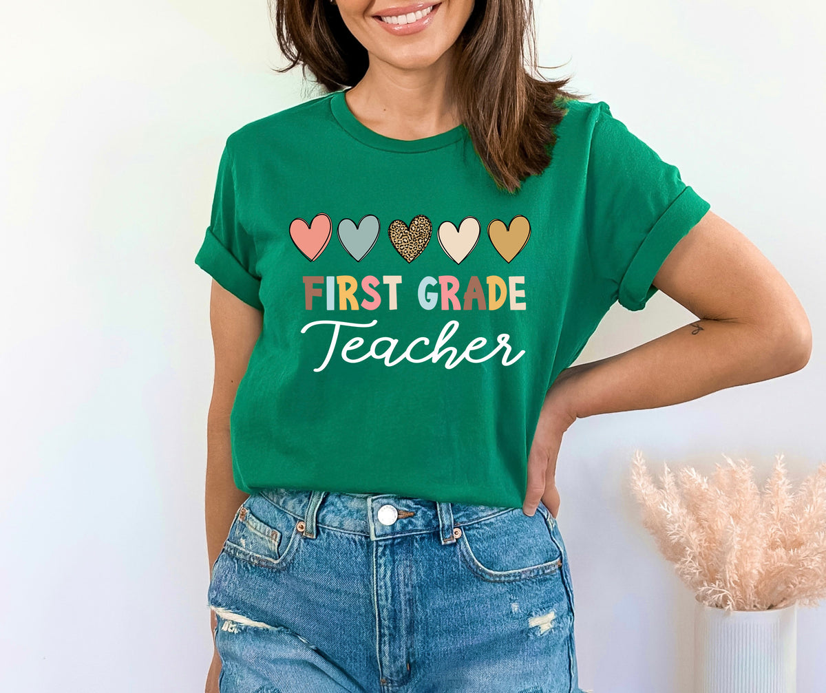 Boho First Grade Teacher Shirt: Back To School T-Shirt