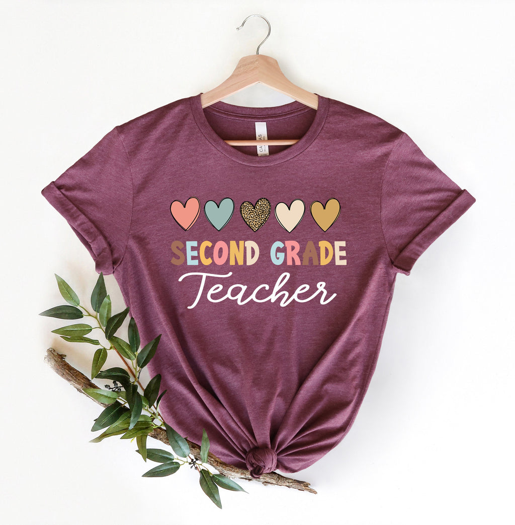Boho Second Grade Teacher Shirt: Back To School Tee