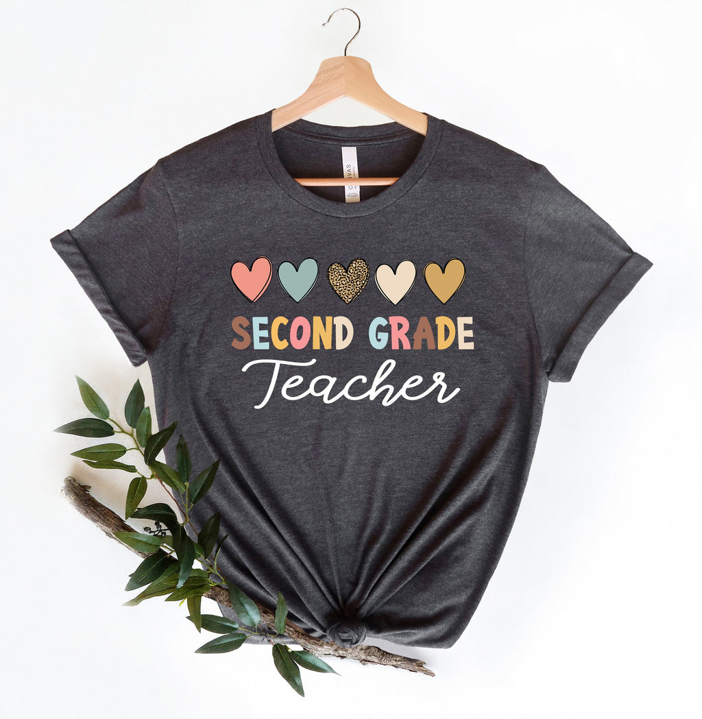 Boho Second Grade Teacher Shirt: Back To School Tee