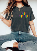 Pride Hearts Shirt: LGBT Rainbow Graphic Tee