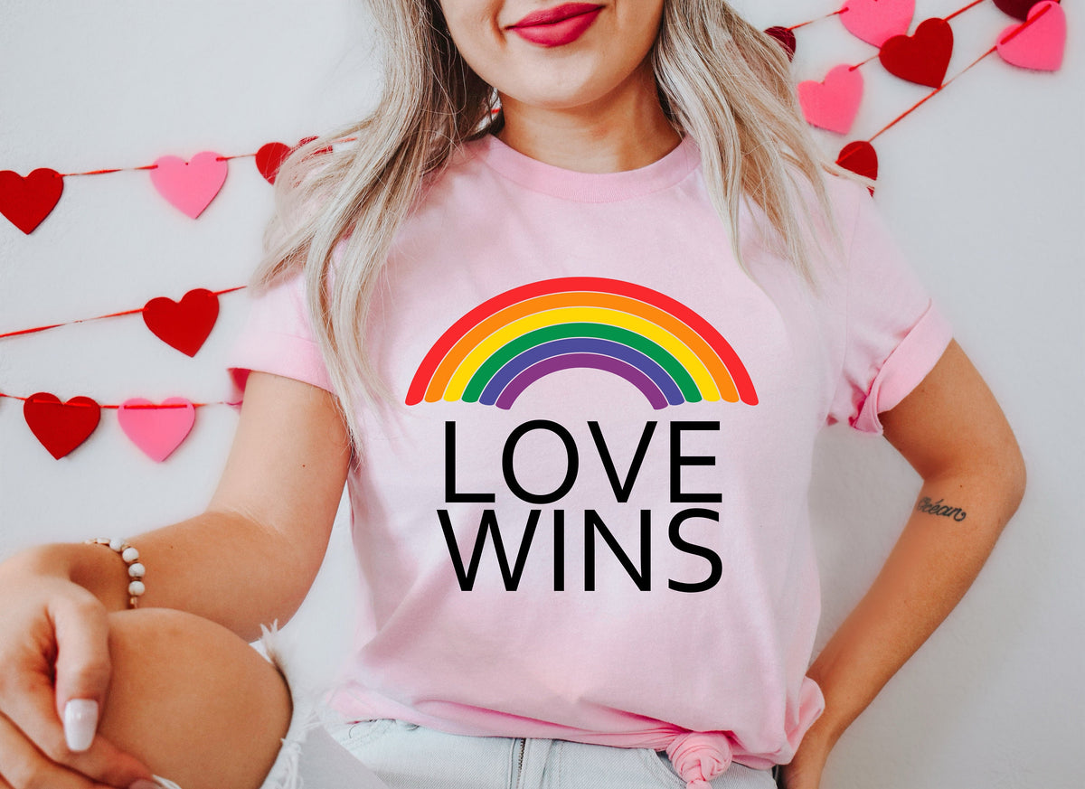 Love Wins Rainbow Shirt: LGBTQIA Pride Tee