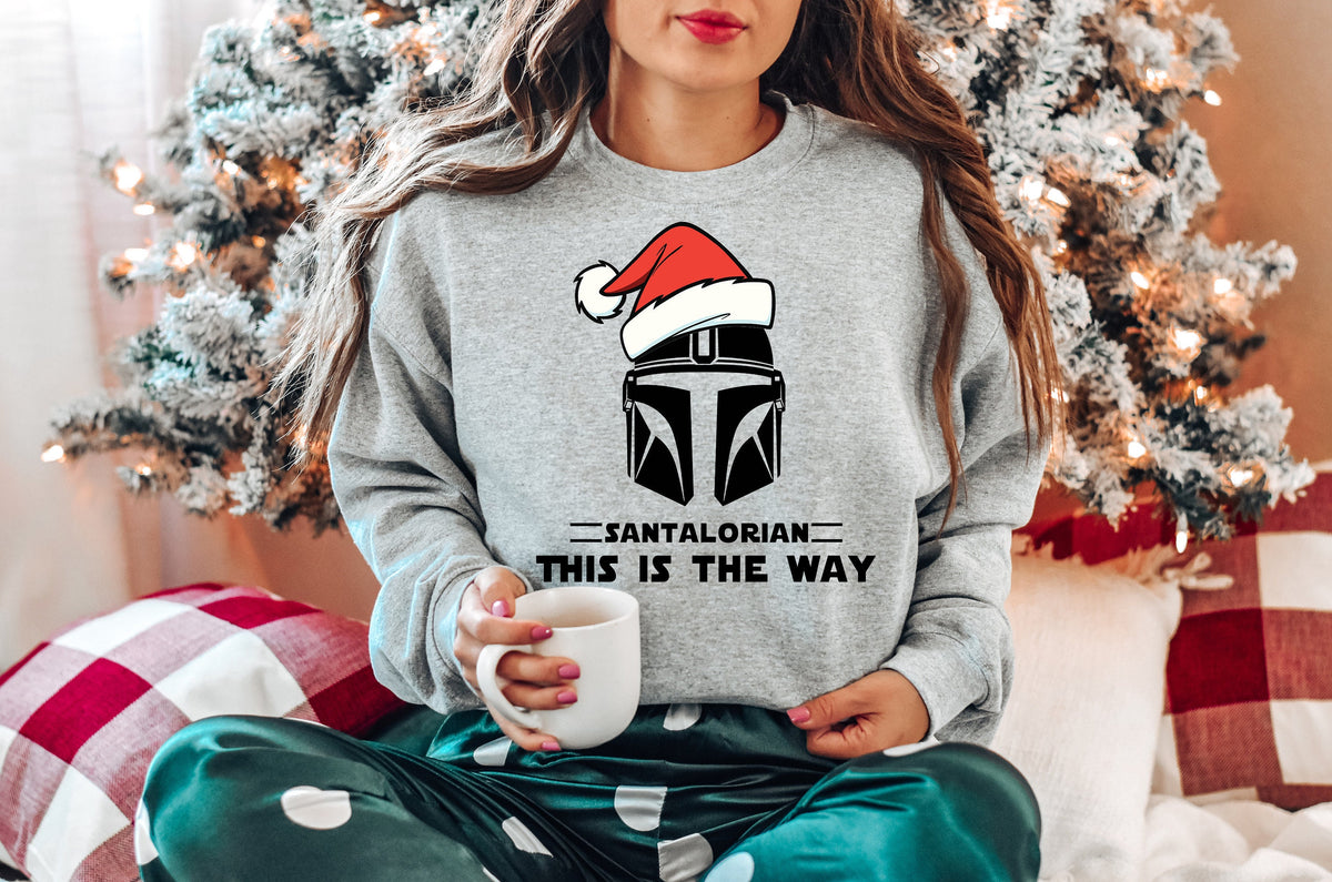 Santalorian Christmas T-Shirt, Santa Mandalorian Tee