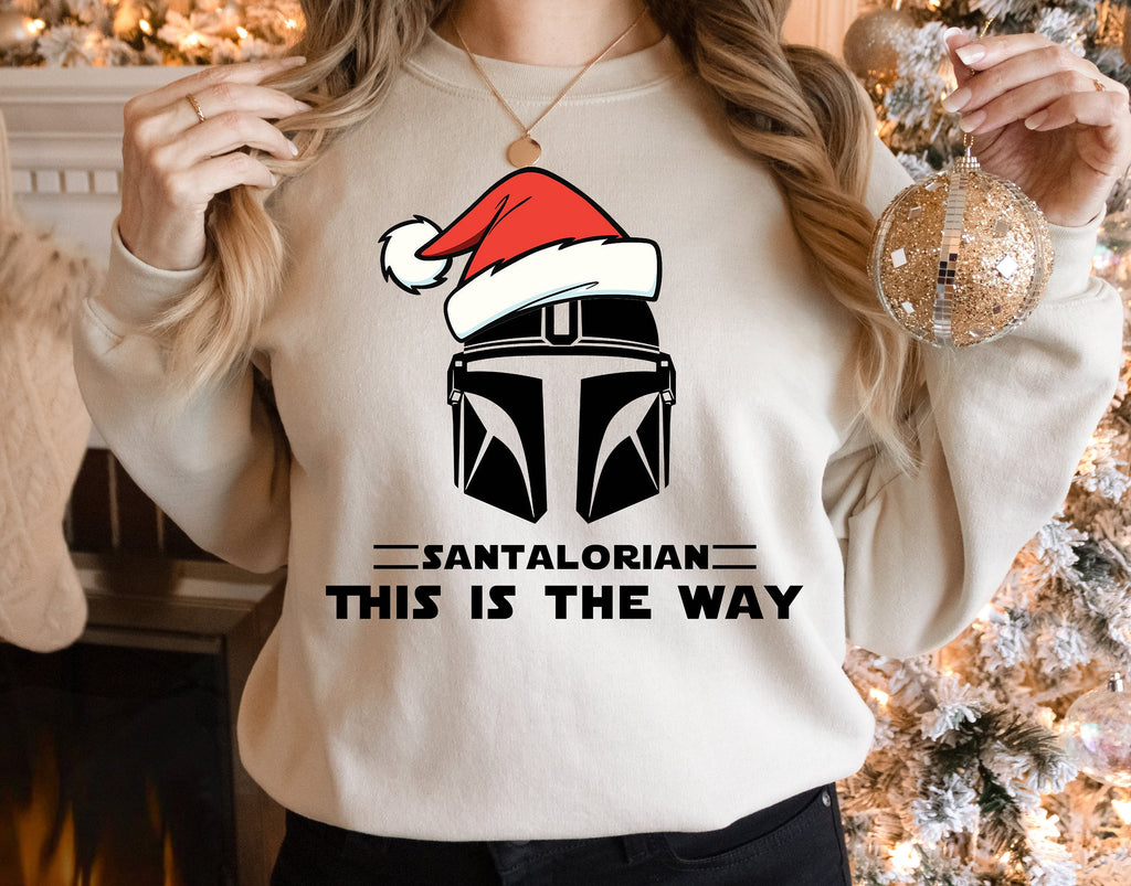 Santalorian Christmas T-Shirt, Santa Mandalorian Tee