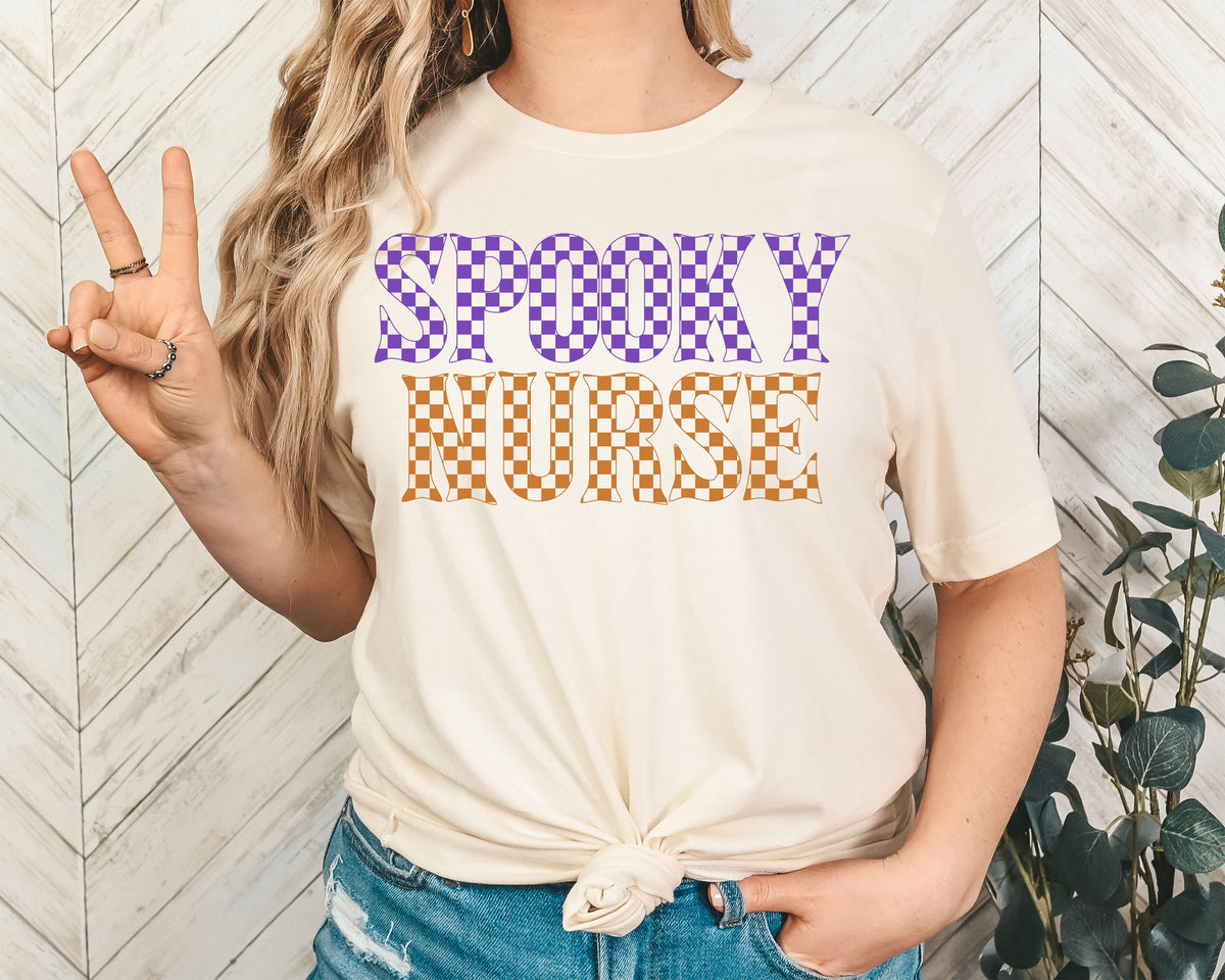 Spooky Nurse Halloween Shirt: Fall Nursing Tee