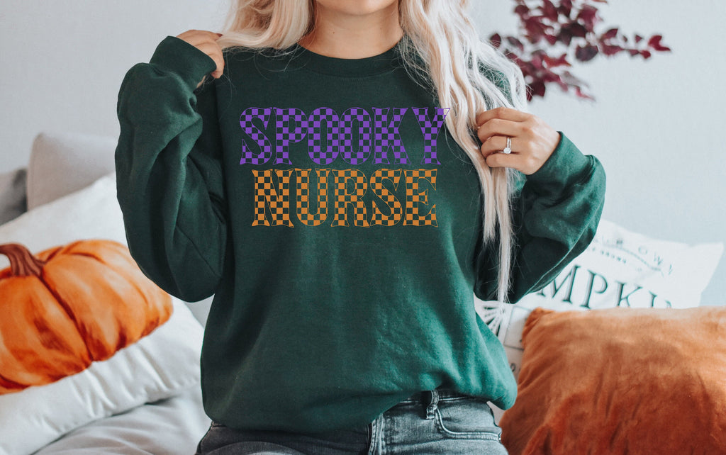 Spooky Nurse Halloween Shirt: Fall Nursing Tee