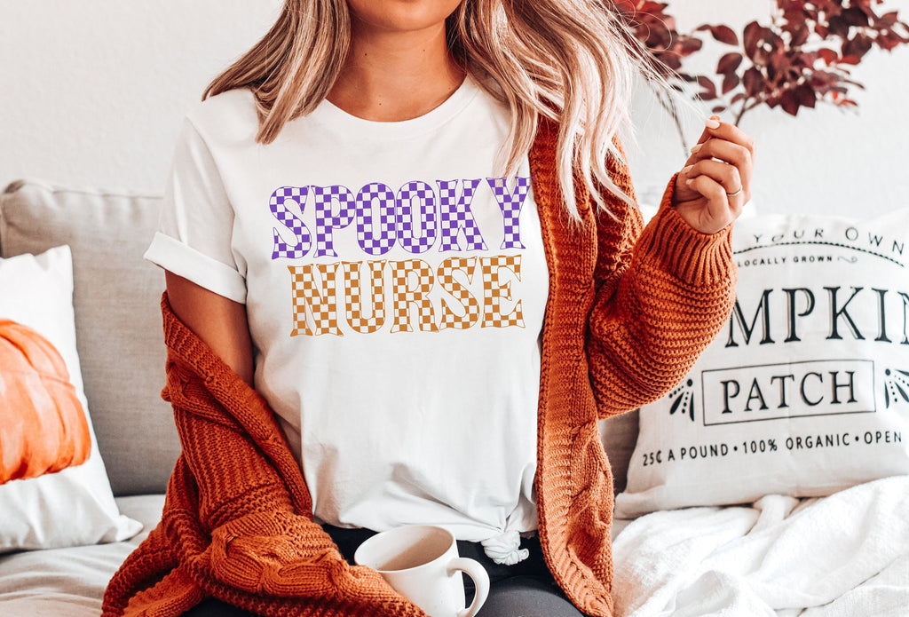 Spooky Nurse Halloween Shirt: Fall Nursing Tee