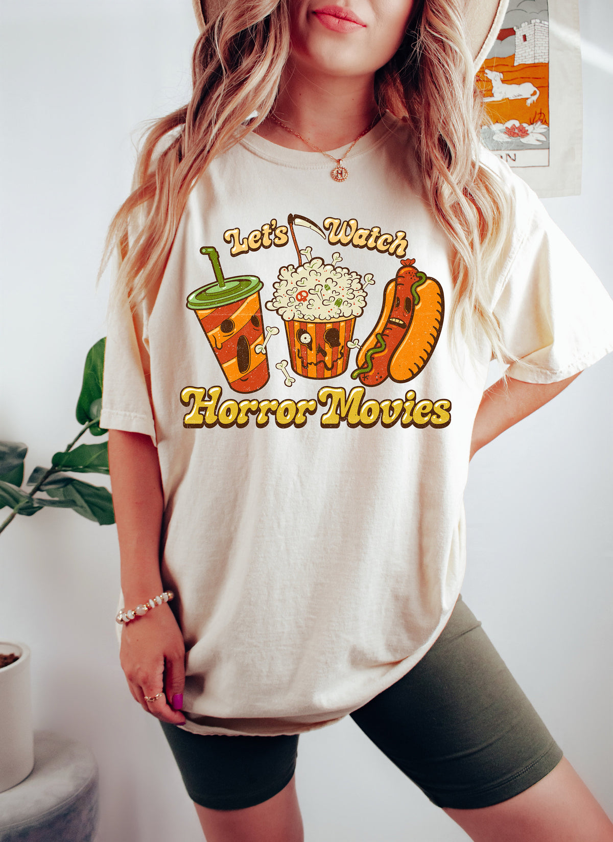Cute Horror Movie Shirt, Halloween Characters, Funny Graphic Tee